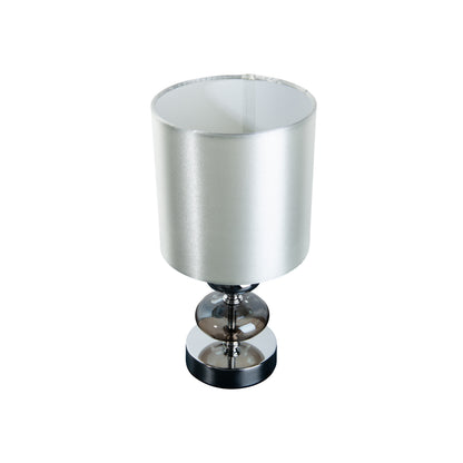 Stoff-/Tischleuchte "MALI" H: 28,5cm weiß