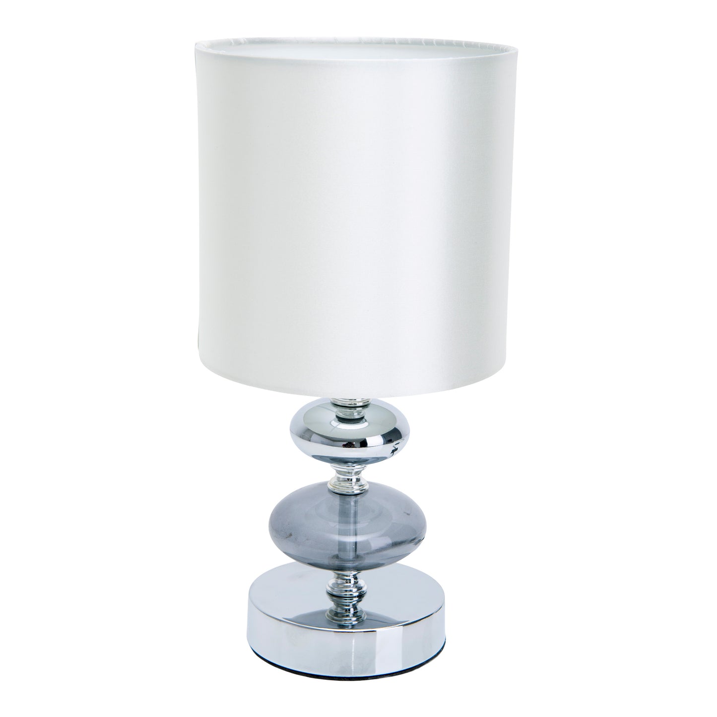Stoff-/Tischleuchte "MALI" H: 28,5cm weiß