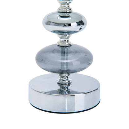 Stoff-/Tischleuchte "MALI" H: 28,5cm weiß
