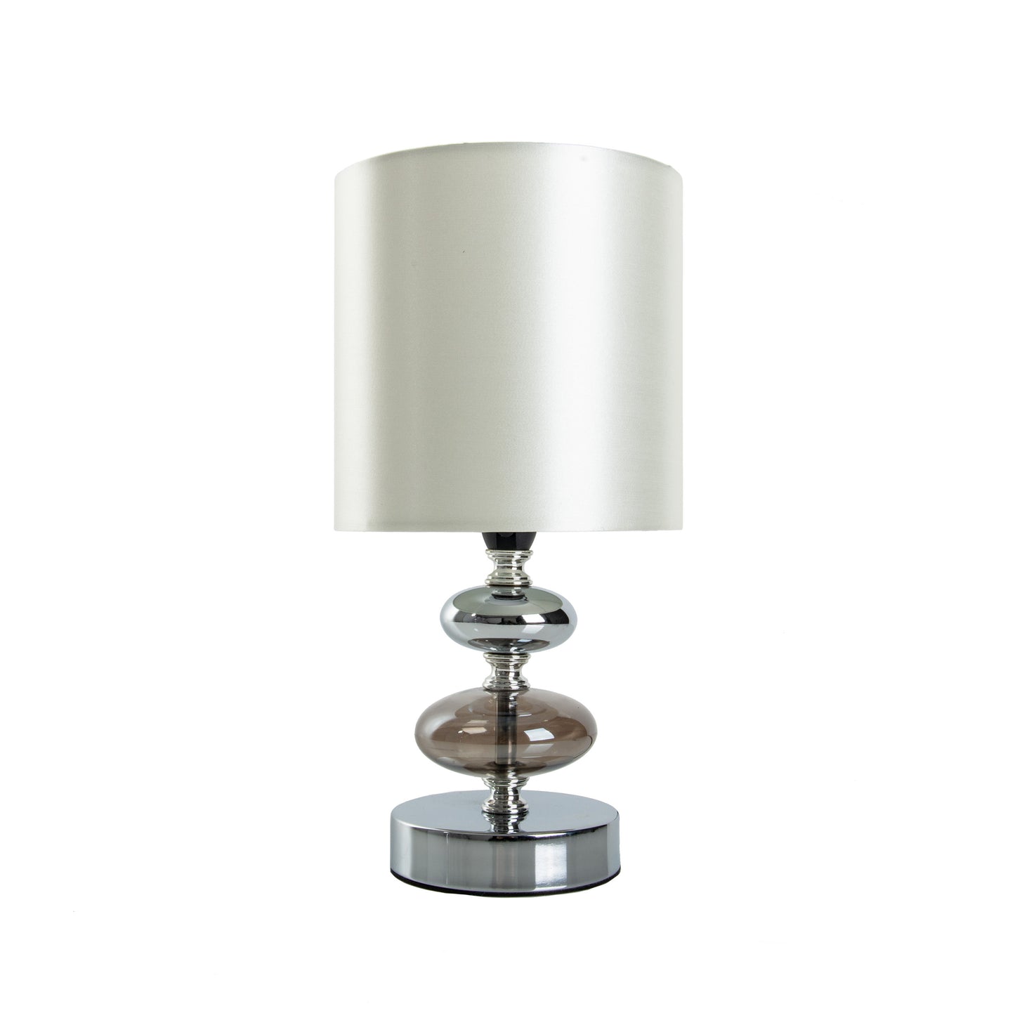 Stoff-/Tischleuchte "MALI" H: 28,5cm weiß