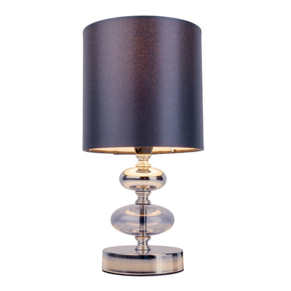 Stoff-/Tischleuchte "MALI" H: 28,5cm anthrazit