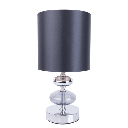 Stoff-/Tischleuchte "MALI" H: 28,5cm anthrazit