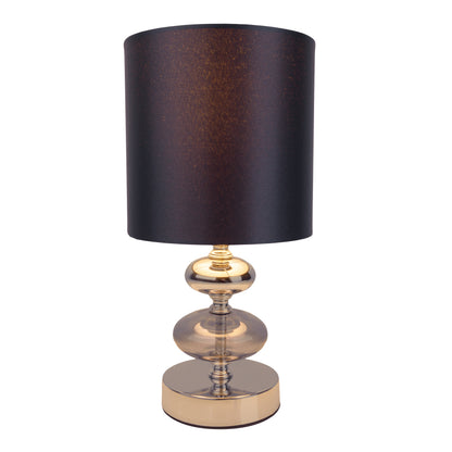 Stoff-/Tischleuchte "MALI" H: 28,5cm anthrazit
