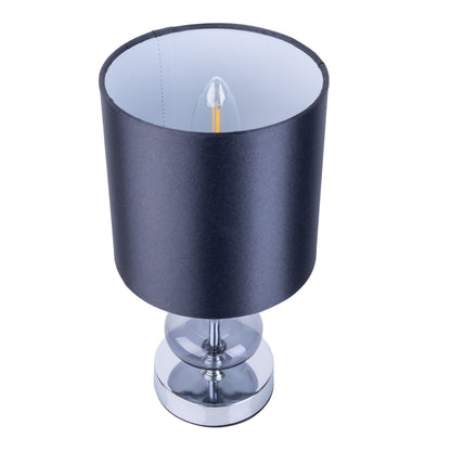 Stoff-/Tischleuchte "MALI" H: 28,5cm anthrazit