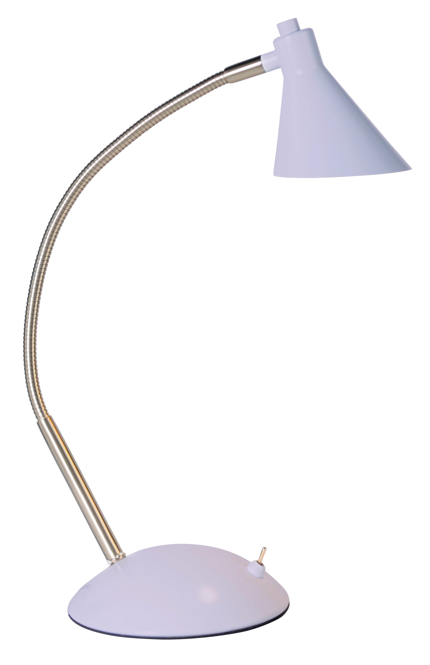 Tischleuchten - LED-Tischleuchte "PASTELL" H:38cm, Tischlampe im Retro Style, aus Metall in violett, 38 cm hoch, Ø 14 cm, inkl. LED  Kippschalter