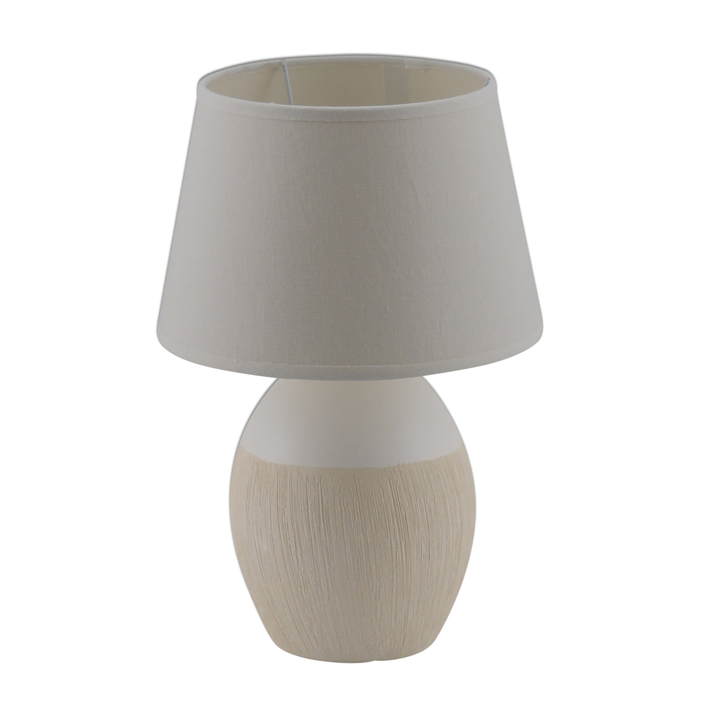 Keramik Tischleuchte "TALIA" H: 31cm weiß