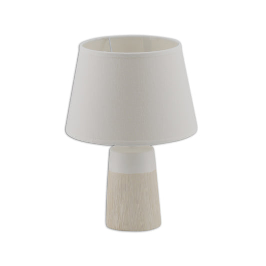 Keramik Tischleuchte "TALIA" H: 31cm weiß