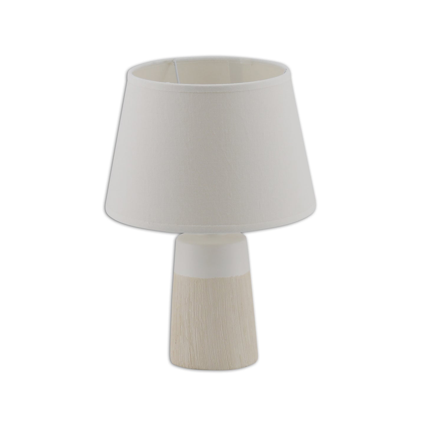 Keramik Tischleuchte "TALIA" H: 31cm weiß