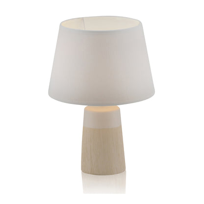 Keramik Tischleuchte "TALIA" H: 31cm weiß