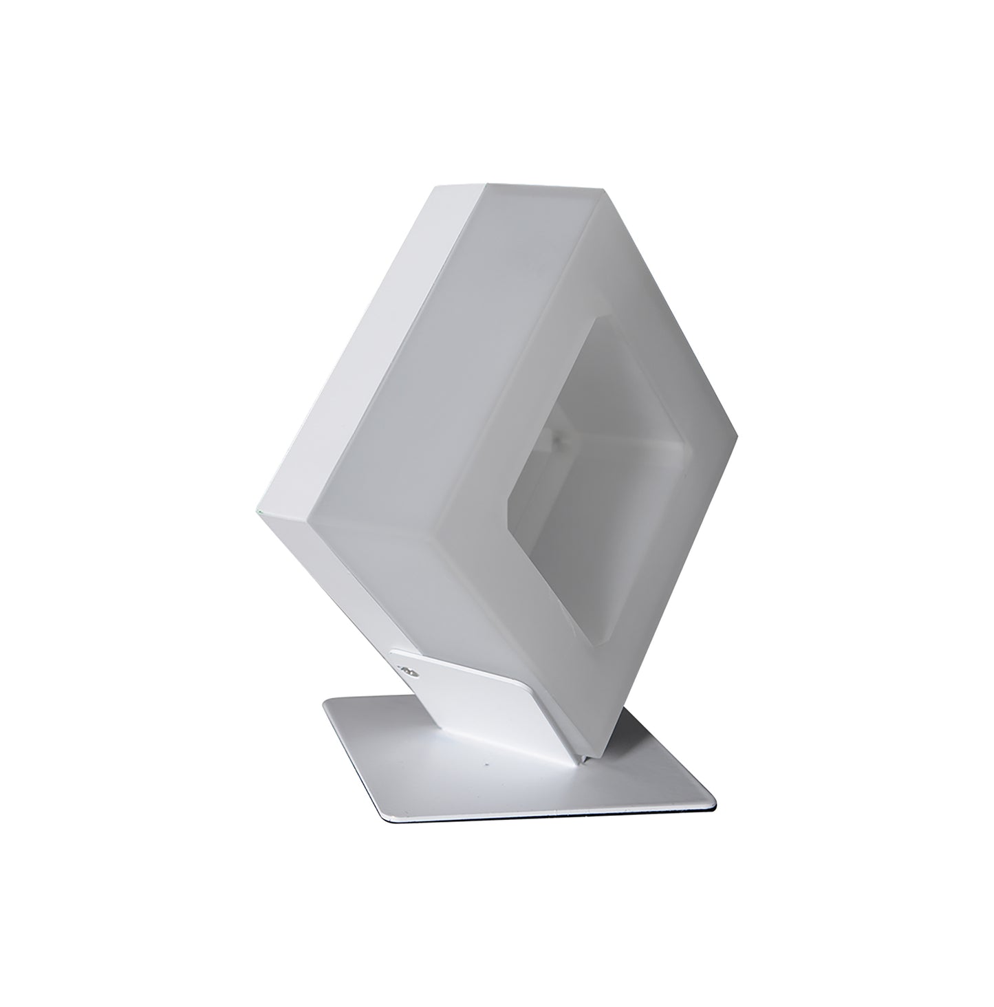 Tischleuchten - LED Tischleuchte "Moggi" h:18cm, Tischlampe im Design Style, ausMetall und Kunststoff in weiß, 18 cm hoch, Maße 17 x 14 cm, inkl. LED  Schnurschalter