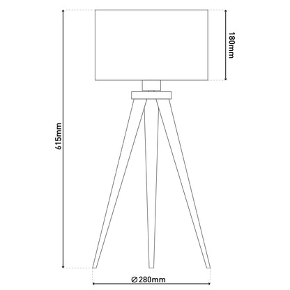 Hockerleuchte 3-Bein "TRIPOD"