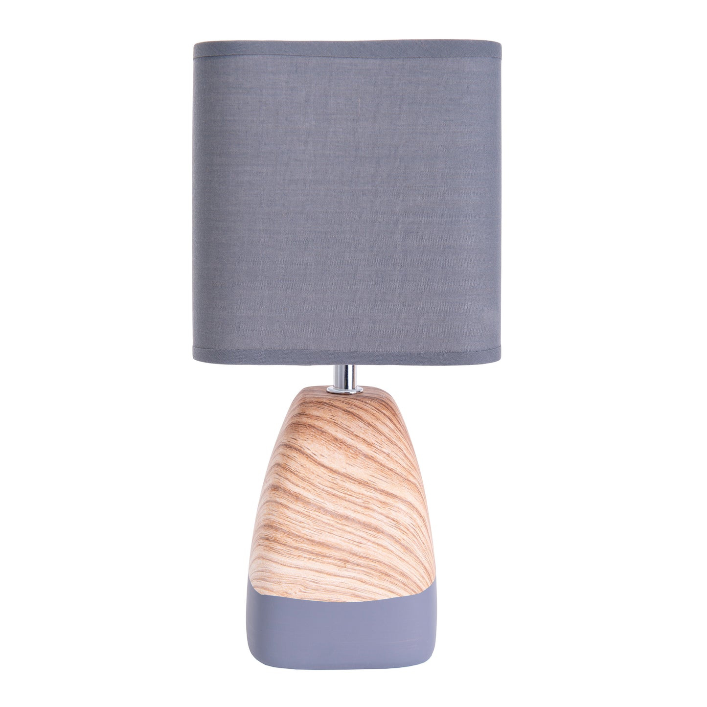 Keramik Tischleuchte "CREMONA" H: 31cm grau