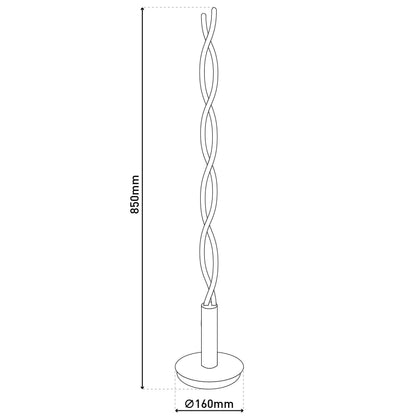 LED Tischleuchte h: 85cm "TWIST"