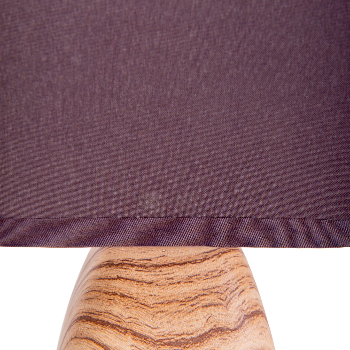 Tischleuchten - Keramiktischleuchte "DORIAN", Tischlampe im Natural Style, aus Keramik in braun, 31 cm hoch, Ø 15 cm, E14-Fassung  Schnurschalter