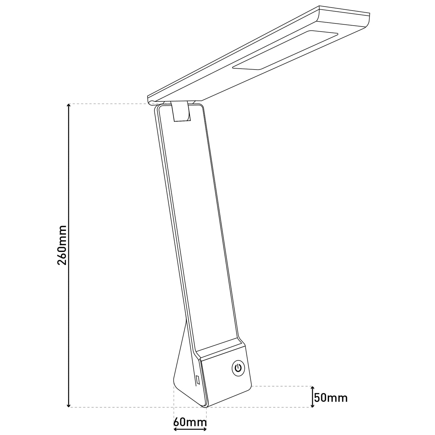 LED / CCT Akku-/Tischleuchte "ULF" H: 26cm grau