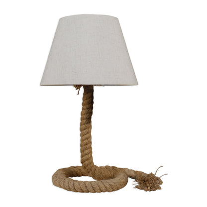Tischleuchte "ROPE" inkl. Textilschirm H: 40cm