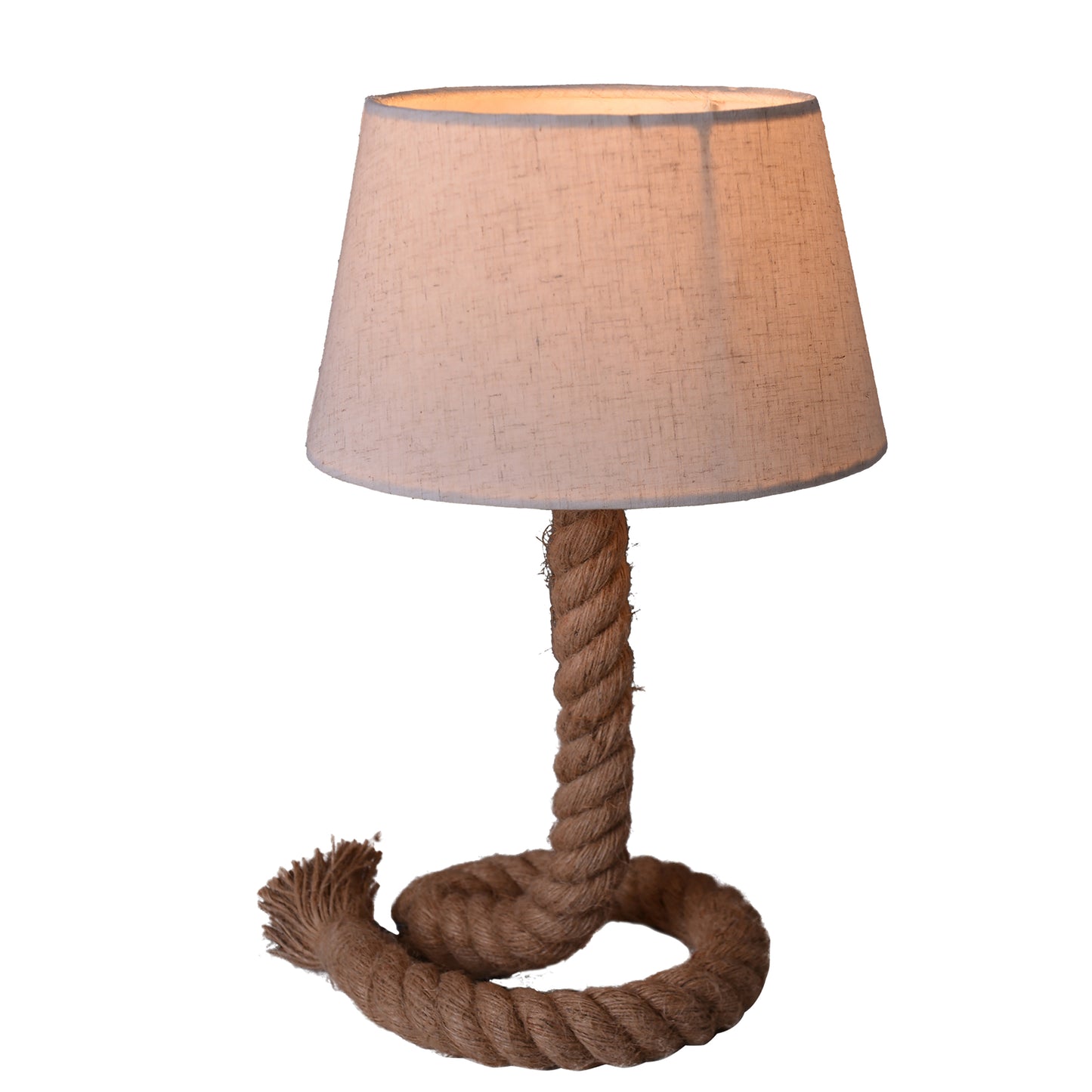 Tischleuchte "ROPE" inkl. Textilschirm H: 40cm