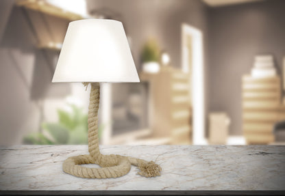 Tischleuchte "ROPE" inkl. Textilschirm H: 40cm