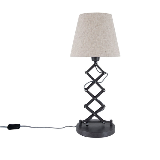 Scherentischleuchte "ADRIENNE" H: 71cm natur