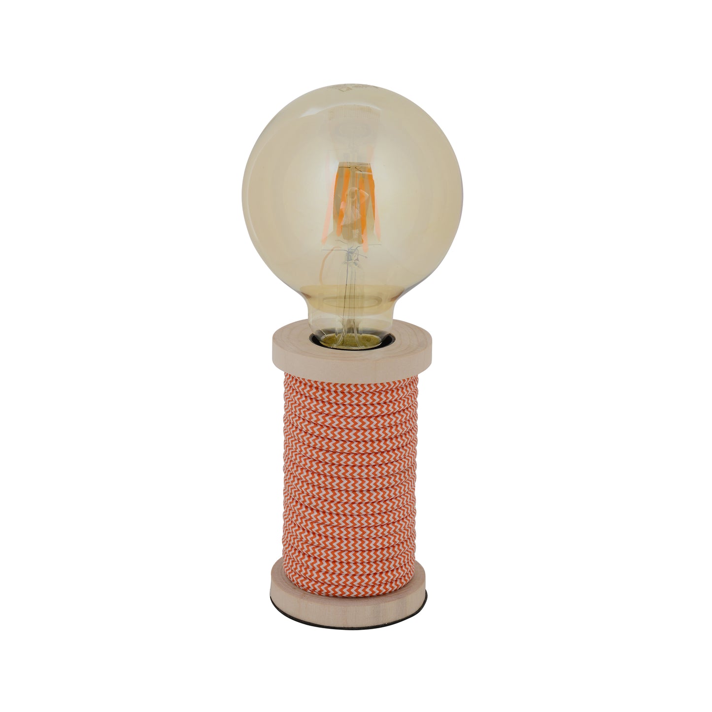 Tischleuchte "MAX" H: 12cm orange/weiß