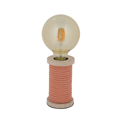 Tischleuchte "MAX" H: 12cm orange/weiß