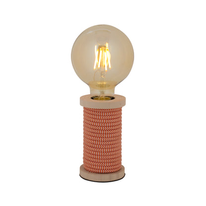 Tischleuchte "MAX" H: 12cm orange/weiß