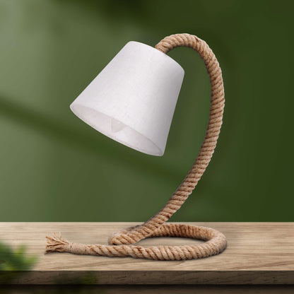 Tischleuchte "ROPE" inkl. Textilschirm H: 35cm