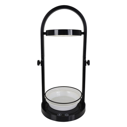 Tischleuchten - LED Pflanzen-Tischleuchte h:53,5cm "PLANTY", Tischlampe im Functional Style, aus Metall und Kunststoff in schwarz, 53,5 cm hoch, Ø 18,2 cm, inkl. LED  Berührungssensor