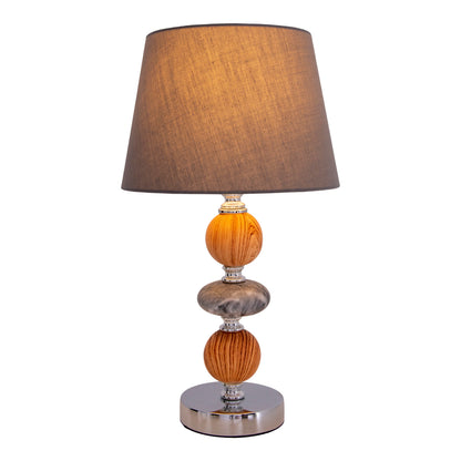 Keramik Tischleuchte "ARAGA" H: 36cm grau