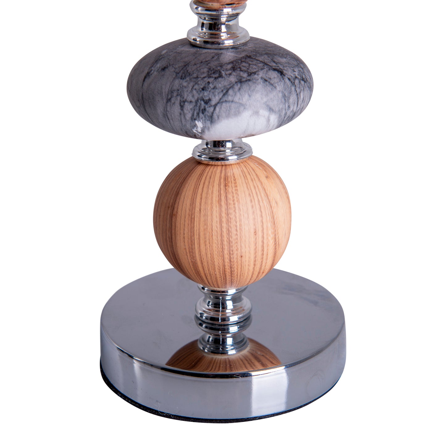 Keramik Tischleuchte "ARAGA" H: 36cm grau