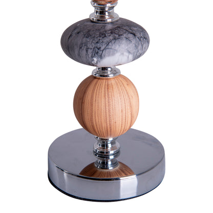 Keramik Tischleuchte "ARAGA" H: 36cm grau