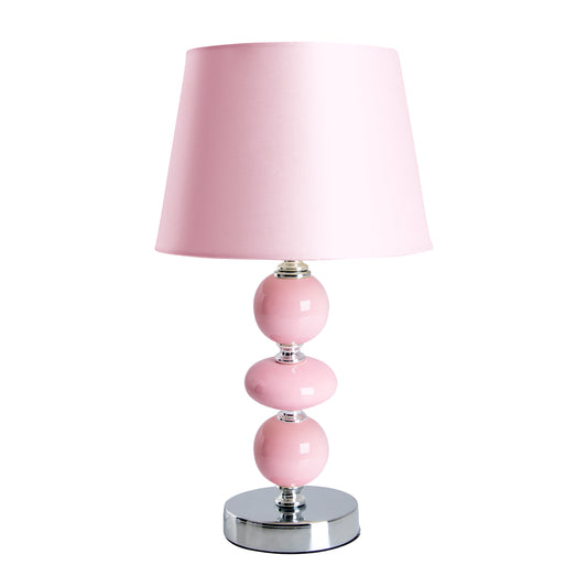 Keramik Tischleuchte "ARAGA" H: 36cm rosa