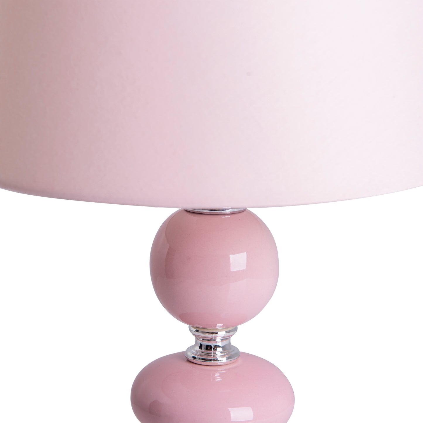 Keramik Tischleuchte "ARAGA" H: 36cm rosa