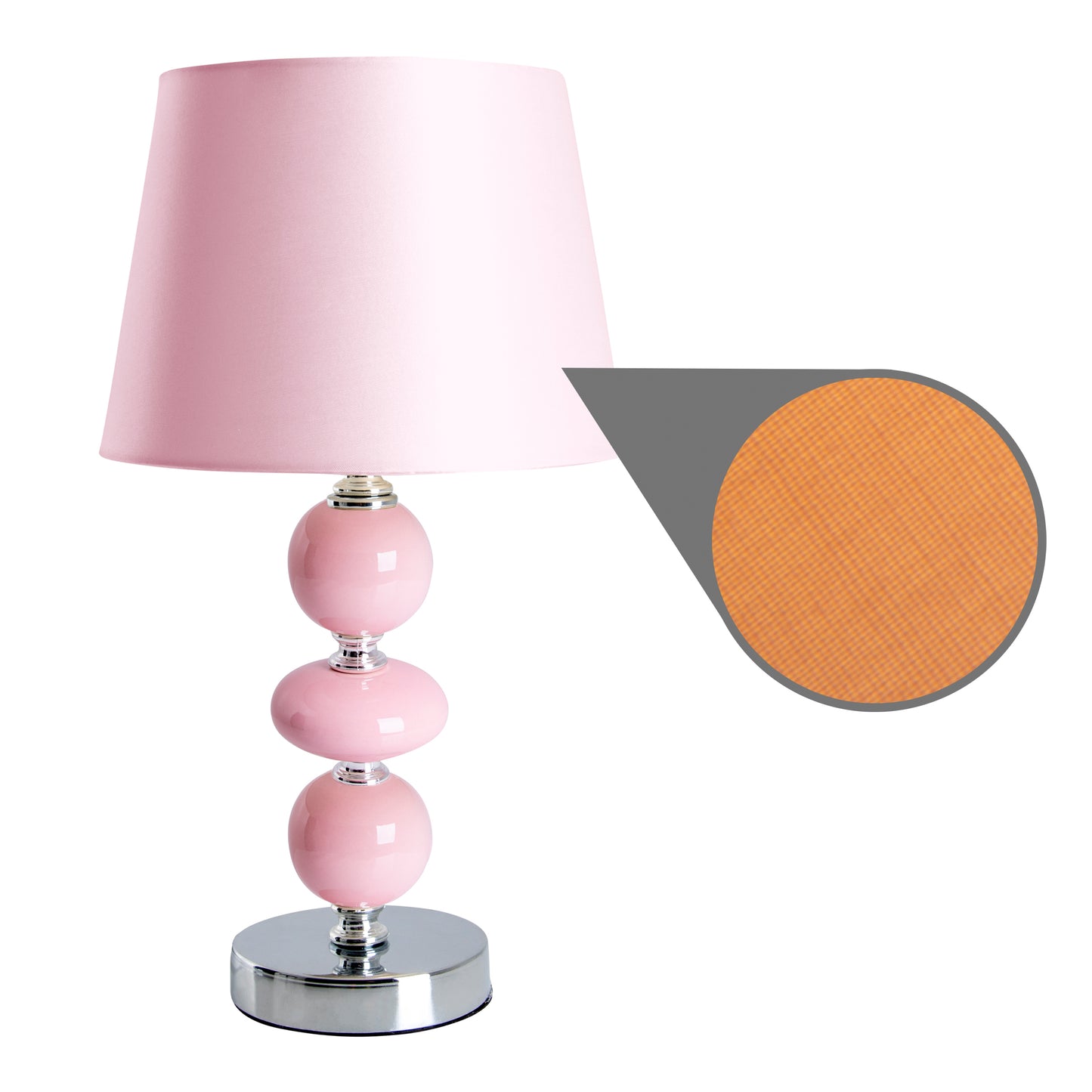 Keramik Tischleuchte "ARAGA" H: 36cm rosa