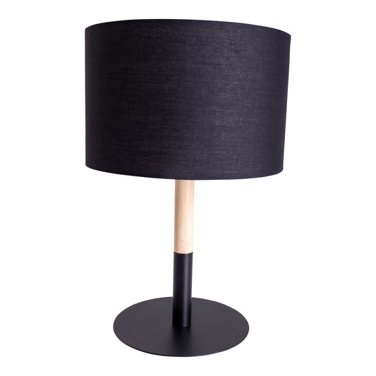 Textil-Tischleuchte "TESSILE" H: 37cm schwarz