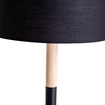 Textil-Tischleuchte "TESSILE" H: 37cm schwarz
