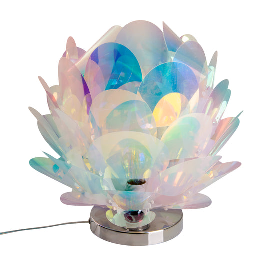 Tischleuchte "FORA" H: 35,5cm irisierend