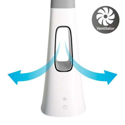 LED Tischleuchte "VENTU" inkl. Ventilator H: 40cm dimmbar
