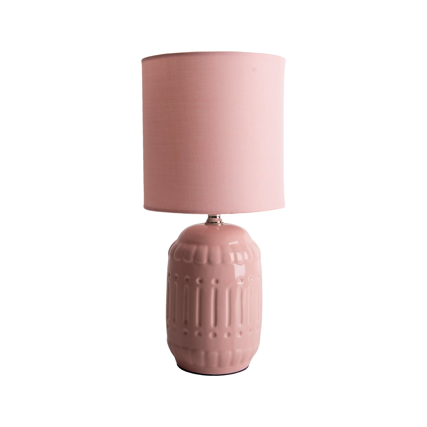 Keramik Tischleuchte "ERIDA" H: 30cm rosa