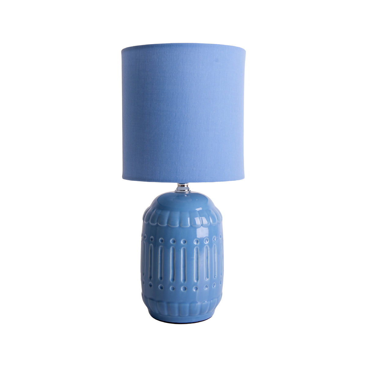 Keramik Tischleuchte  "ERIDA" H: 30cm hellblau