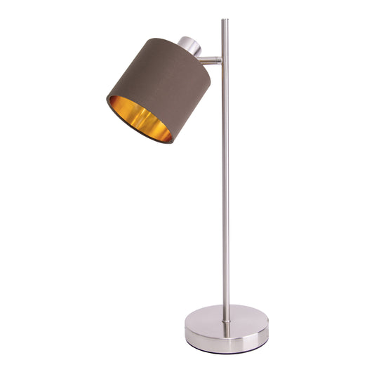 Tischleuchte  "MARON" H: 51cm braun