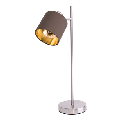 Tischleuchte  "MARON" H: 51cm braun