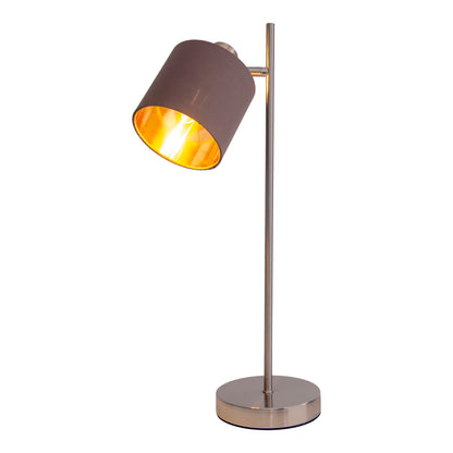 Tischleuchte  "MARON" H: 51cm braun