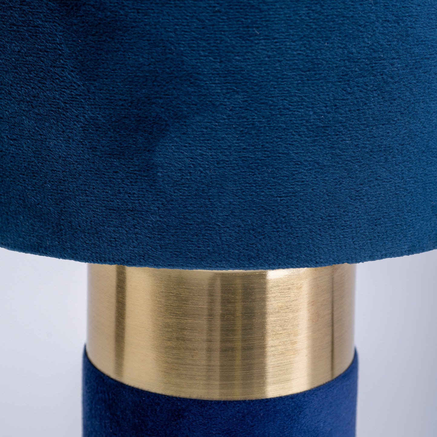 Tischleuchte "BORDO" H: 32cm blau/gold