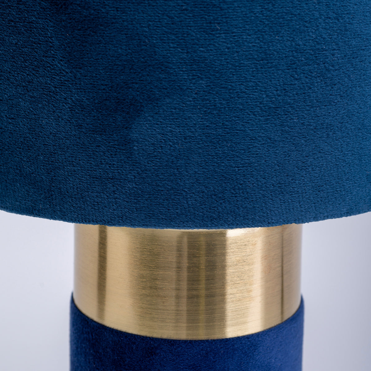 Tischleuchte "BORDO" H: 32cm blau/gold