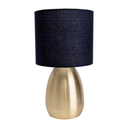 Tischleuchte "AURUM" H: 33cm gold / schwarz