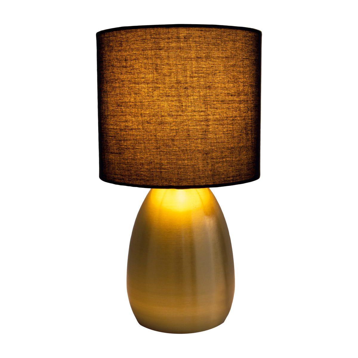 Tischleuchte "AURUM" H: 33cm gold / schwarz