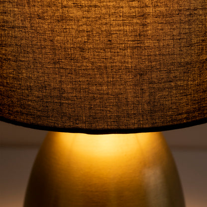 Tischleuchte "AURUM" H: 33cm gold / schwarz