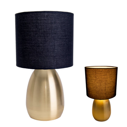 Tischleuchte "AURUM" H: 33cm gold / schwarz