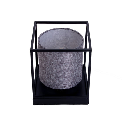 Tischleuchte "BETA" H: 17cm grau